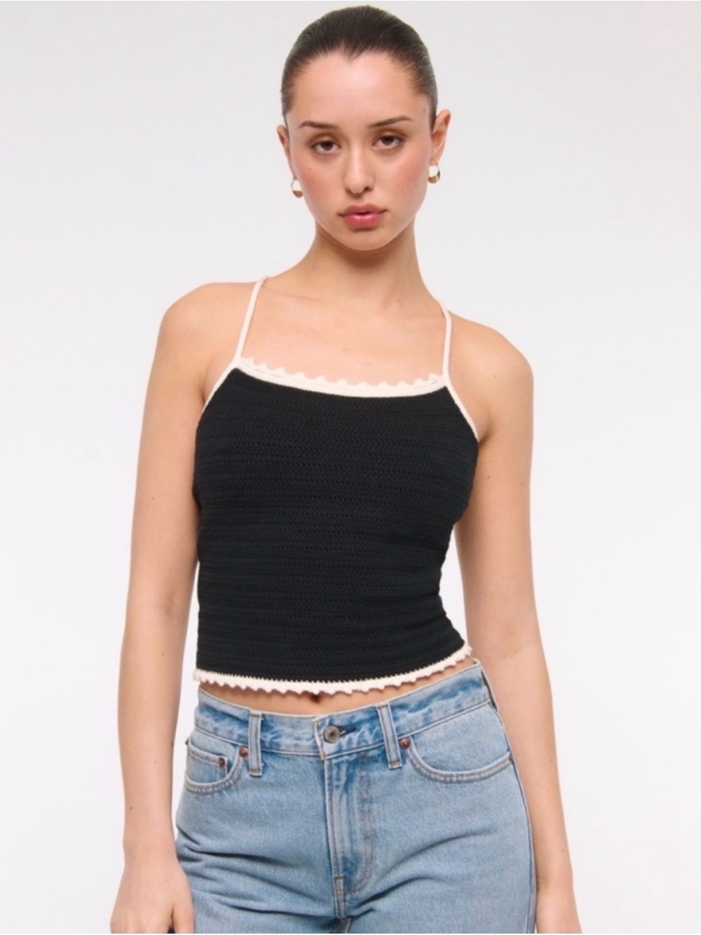 Abercrombie Crochet Tank Top NWOT
